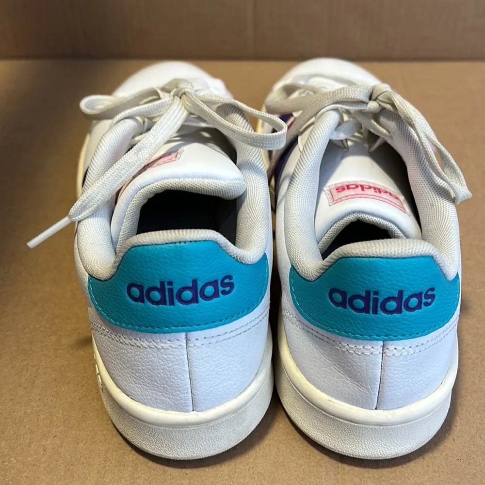 Adidas Women’s White Grand Court 'Energy Ink' Grant Court Sneakers size US 8.5 - Picture 5 of 15